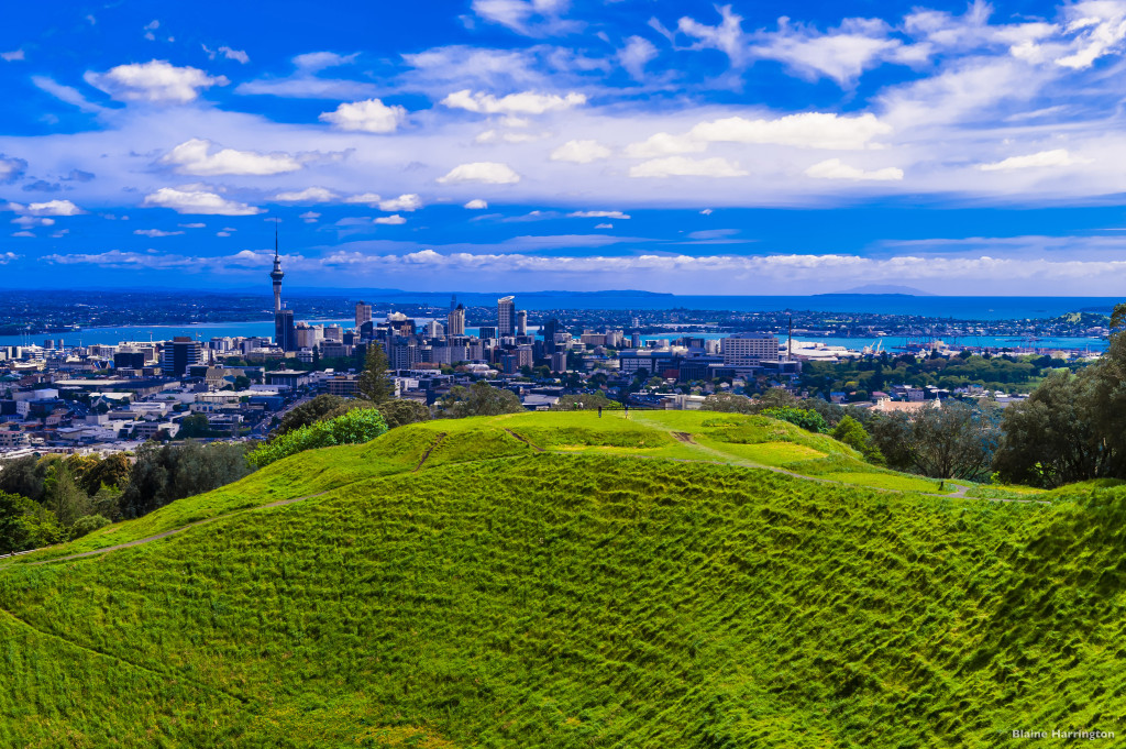 Blick auf Auckland vom Mount Eden