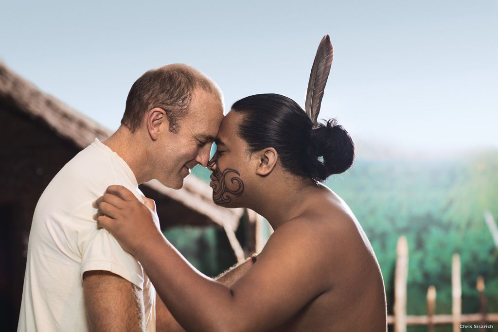 Begrüßung mit dm Hongi