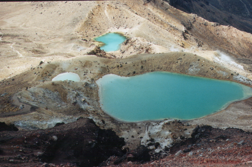 Emerald Lakes im Tongariro Nationalpark