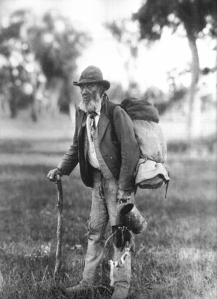 Australischer Swagman um 1903