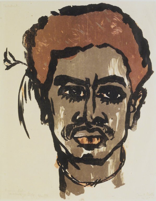 Portrait "Südsee-Insulaner" von Emil Nolde