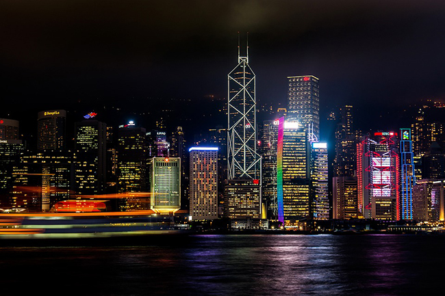 Hongkong bei Nacht