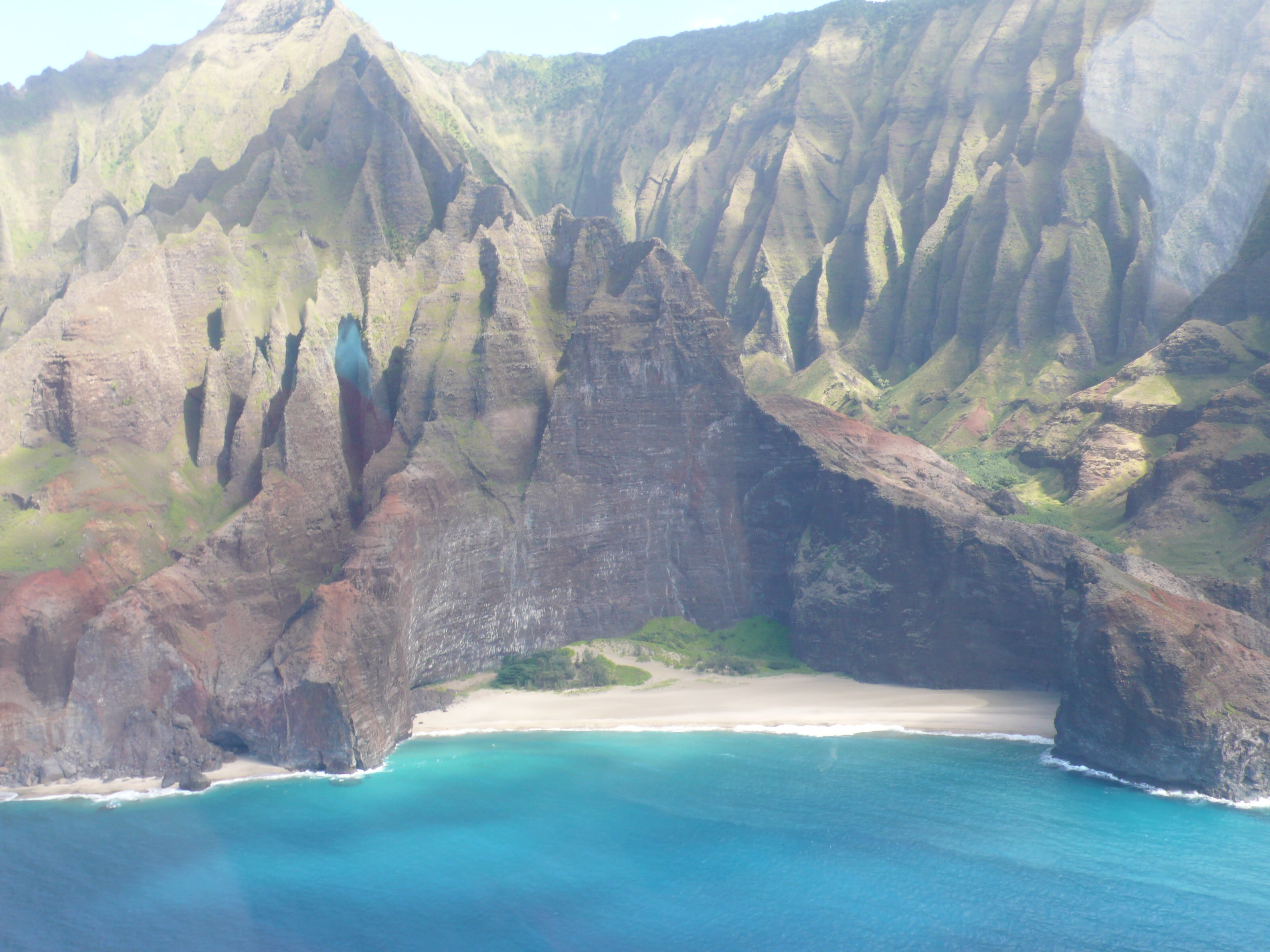 Kauai: Küstenformation - vom Hubschrauber aus