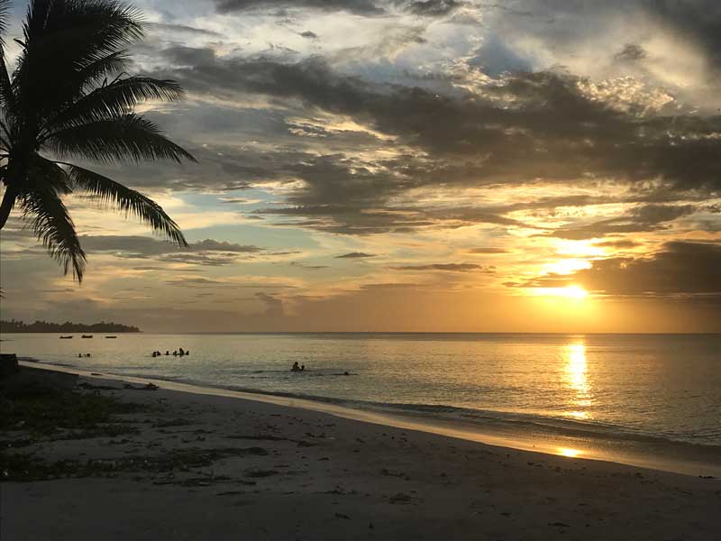 Sonnenuntergang in Tuvalu