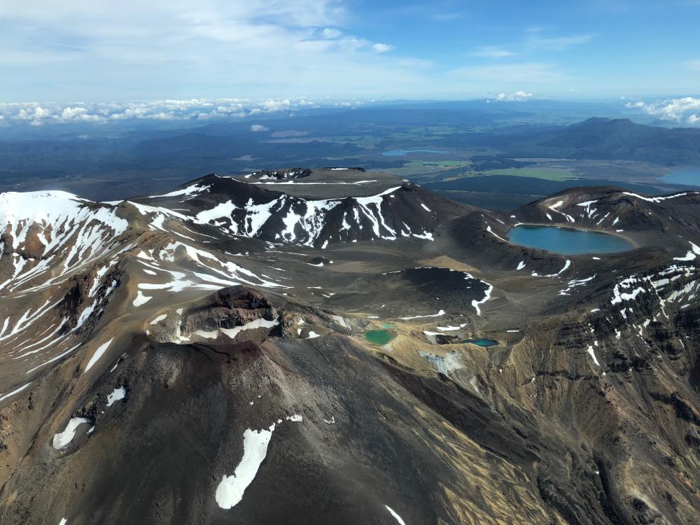 Helikopterflug über den Tongariro Nationalpark 