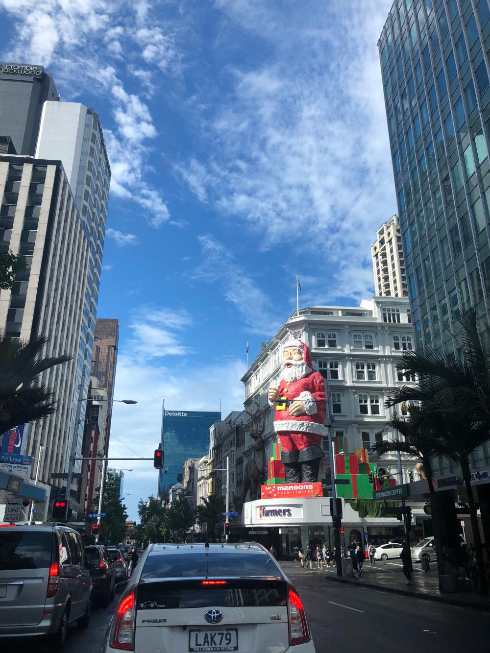 Straßenzug in Auckland