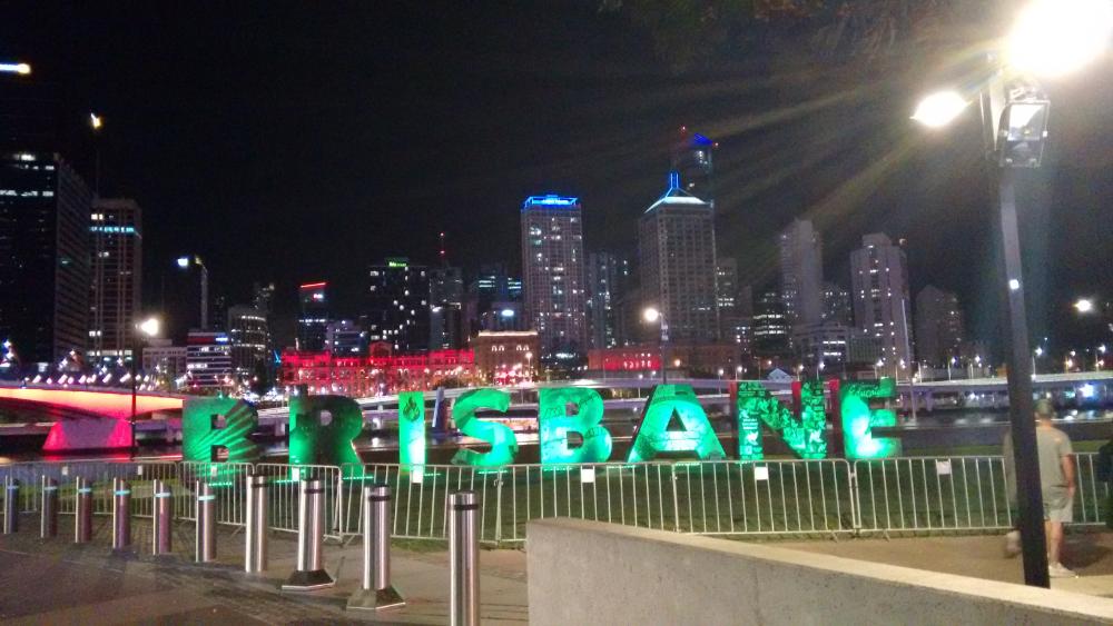 Brisbane Schild in Brisbane
