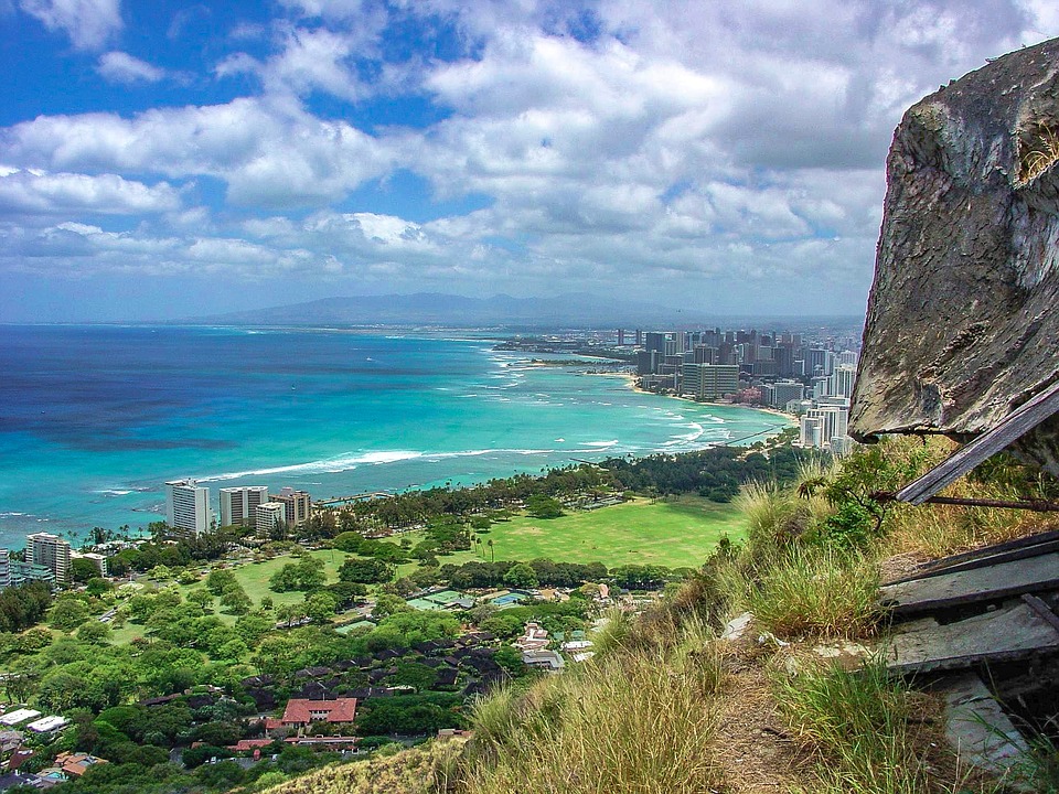 Blick auf Honolulu