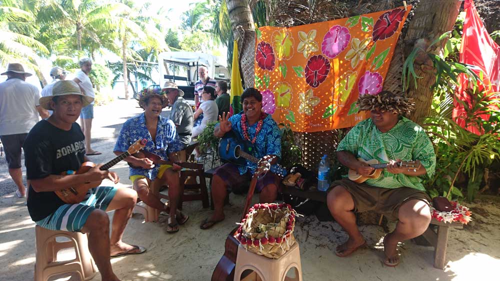 Die Menschen in Französisch-Polynesien sind immer freundlich.